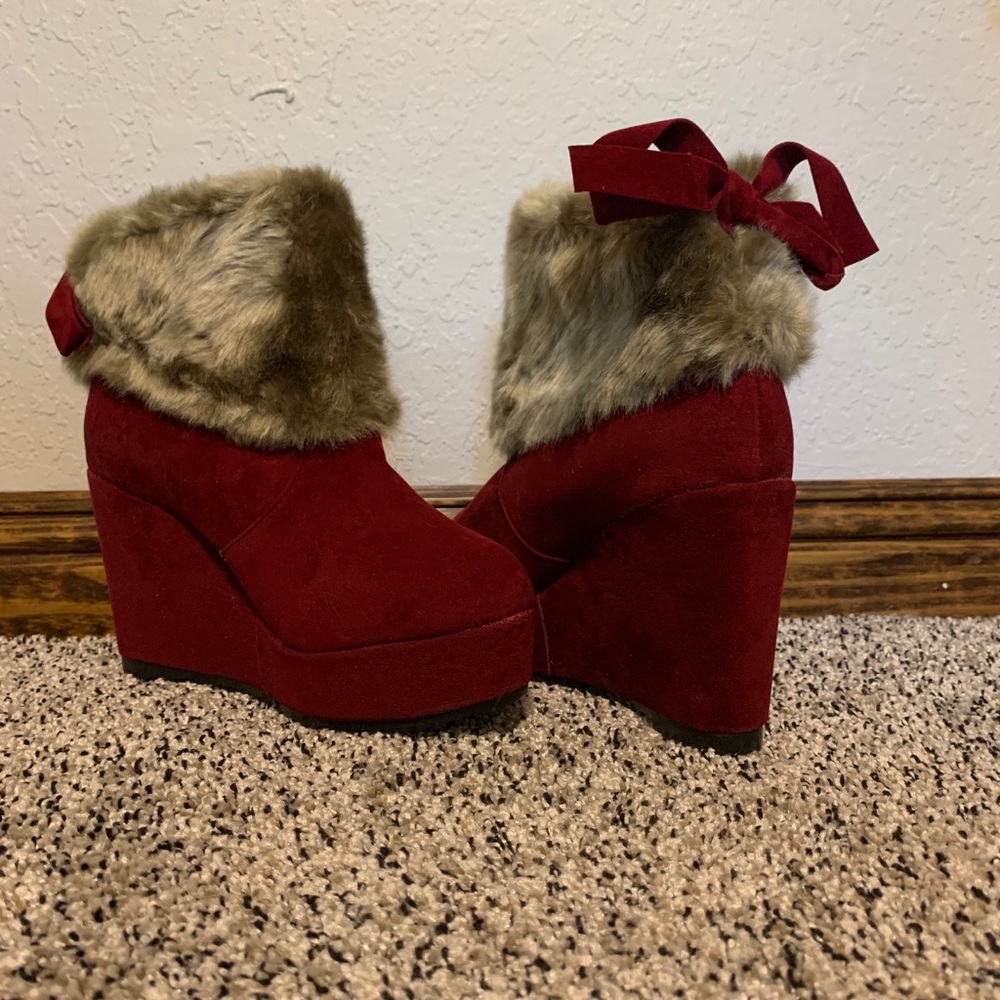 Wedge booties